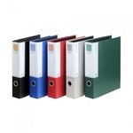 Munhwa Professional Hardboard 3-Ring D-Ring Binder B849-71 | 1.5-Inch (6cm) | Black PP | Metal Slide Rail & Finger Ring | Made in Korea