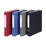 Munhwa Premium Web Binder B948-71 3-Ring D-Ring | 1-Inch (3cm) | Black | Poly-Laminated Hardboard | Metal Slide Rail | Made in Korea