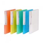 Munhwa Slim Clear Pocket File F423-7 | A4 Size | 40 Pockets | 5 Color Options | High-Capacity Document Archive | Made in Korea
