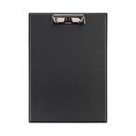 Munhwa File F612-71 Professional A4 High Frequency PVC Clipboard with Top Clip and Pen Holder Black Made in Korea