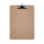 Munhwa File F924-7 Eco Friendly A4 MDF Wood Clipboard with Integrated Wire Clip and Pen Holder Made in Korea