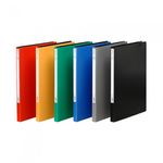 Munhwa Multi Lever-Clip Punchless File F433-7 | A4 | Left-Side Heart Clip & Side Pocket | 6 Color Options | No-Hole Binding | Made in Korea