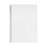 Munhwa Square-Rail Clear Holder F490B-7 | A4 Size | 10 Sheets per Pack | Diagonal Embossed Cover | Professional Slide Bar File | Made in Korea