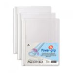 Munhwa Economy A4 Rail Clear Holder F590A-7 | Value Pack (10 Sheets) | Slide Bar File | High-Grip PP | No-Punch Binding | Made in Korea