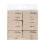 Saenghwal Gongjakso Unbleached Facial Tissue 100% Natural Pulp Soft Travel Size 6 Packs