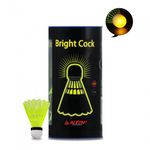 Star Sports Bright Glowing Shuttlecock DBJS00001 (2-Pack) Night-Play Nylon Shuttlecock with On/Off Switch and Lithium Battery