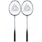 Star Sports Badminton Racket Focus X 200 (DR-AS200X) 2-Player Set Durable Steel Shaft Full Cover Bag and Shuttlecock Pouch Included