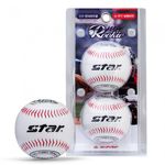 Star Sports Soft Training Baseball WB6019 2-Piece Set Safe Rubber Construction with Realistic Stitching for Youth and Beginners