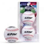 Star Sports Hard Type Baseball WB6229 2-Pack  Professional Grade Compression Cork Core Training Baseball for Catchball and Practice