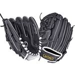 Star Sports Baseball Glove Power Play WG-5100L5-03  12.5-inch Trendy Black Hybrid Leather Glove for Right-Handed Throwers (Left Hand Wear)