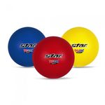 Star Sports Soft Dodgeball No. 4 CB854S-07 Lightweight High-Elasticity Polyurethane Ball for School Sports and Rehabilitation