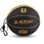 Star Sports Single Basketball Carry Bag BT110-03 A-Type Portable Handheld Case with Zipper and Handle for Size 7 Basketball Black