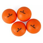 Star Sports New Tee Ball Set (4-Pack) Orange WXB3000-11 Official Certified Soft PU Safety Training Ball 9cm 91g