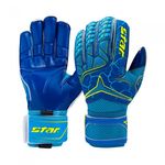 Star Sports Goalkeeper Gloves The Professional SG611L Premium Latex Grip with Finger Protection Spines and Air Mesh Ventilation