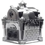 TiTi Castle Shapa KI-1600 Silver Castle Manual Pencil Sharpener with Japanese Alloy Blade and 2-Stage Adjustment