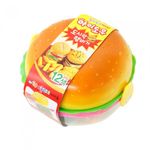 AMOS I-Dough Lunch Box & Burger Maker Set 20g x 12 Colors Wheat-Based Soft Modeling Clay Kit Made in Korea