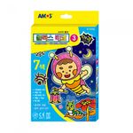 AMOS Glass Deco 7 Colors Set with Glow-in-the-Dark Paint 22ml DIY Stained Glass Art Kit Made in Korea