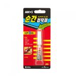 AMOS Instant Super Glue 3g Gel Type Non-Drip Strong Adhesive for Vertical Surfaces Made in Korea