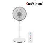 Coobinox® 12-Inch Digital Stand Air Circulator (CX-224RC) - 7-Blade Turbo Airflow with Remote Control & 7-Hour Timer