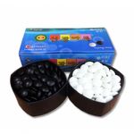 Shingwang Baduk Myeongseok Deluxe Go Stones Set 320 Pieces 21mm for Daily Practice and Intermediate Players