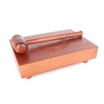 Six Brothers Premium Extra Large Gavel Set HJNB120 Bubinga Boa-bing Wood Handcrafted in Korea with Luxury Box