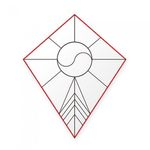 Minhwa Shop DIY Korean Traditional Stingray Kite Flying Kit 7 Designs with String and Handle