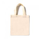 Minhwa Shop DIY Plain White Mini Eco Bag UDPFB0031 Customizable Blank Fabric Tote for Creative Arts