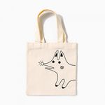 Minhwa Shop DIY Coloring Mini Eco Bag Fox Design UDPFB0037 Creative Fabric Tote for Kids and Students