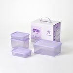 Thk_Soyoon Special Pack M 4-Piece Set Premium Flexible Freezer Storage Containers for Smart Kitchen Organization _ made in Korea