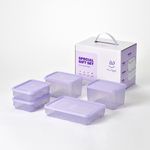 Thk_Soyoon Special Pack M 5-Piece Set Premium Flexible Freezer Storage Containers for Optimized Kitchen Space and Freshness _ Made in Korea