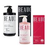 BEAUCAN 乳酸PHA菌群洗发水 500ml 及 蛋白诊所护发素 290ml 套装 _ 韩国制造