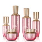 JINYYUM Collagen Glutathione 6-Step Skincare Set for Ultimate Brightening Elasticity Hydration and Total Anti-Aging Care _ Made in Korea 