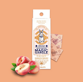 [Magic Gargle] Chewing Gargle -  Peach Flavor - 18 individually packaged tablets per bottle _ Made in KOREA