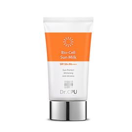 Dr. CPU Bio Cell Sun Milk 60ml SPF50+ PA+++ _ Triple-Function Sun Care for UV Protection, Brightening & Anti-Wrinkle Care_ Made in Korea