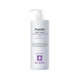 Dr. CPU Peptide Skin Toner 1000ml _ 6-Peptide Complex · Skin Elasticity · Moisture Balance Care – Made in Korea