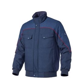 [Heidi] ZB-J1552 herringbone navy jacket _ high-quality, workwear, work clothes, group clothes, uniform _ moisture proof, windproof, antistatic lining