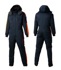 [Heidi] SJ-5 color / orange winter suzuki_ hoody removable, waist zipper, winter work clothes, dress, maintenance clothes