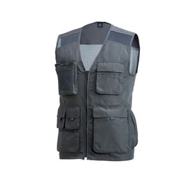 [Heidi] V-806 Gray Vest Workwear_Korean Fabrics, Office Wear, Uniforms, Workwear
