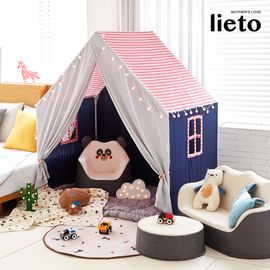 [Lieto_Baby] Lieto Fun Playhouse for Kids, Check Red_Play tent, Indoor tent, Toy house, Easy to Setup, Spacious Size, General Laundry _ Made in KOREA