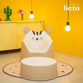 [Lieto Baby] COCO LIETO Poyu Character Baby Sofa for 1 Person, Tori _ 1 Person, Eco-friendly Material, Baby Chair_Made in Korea