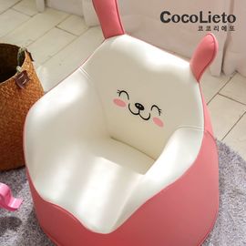 [Lieto Baby] COCO LIETO Premium Character Baby Sofa for 1 Person, Pink Comb_ for 1 Person, Non-toxic Material, Baby Chair_Made in Korea
