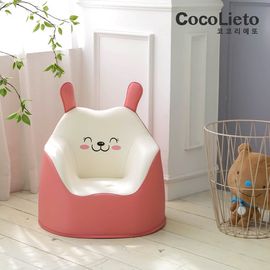 [Lieto Baby] COCO LIETO Premium Character Baby Sofa for 1 Person, Pink Comb_ for 1 Person, Non-toxic Material, Baby Chair_Made in Korea