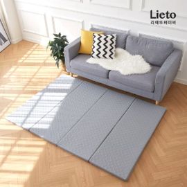 [Lieto_Baby] Lieto FOR YOU Ambo Folding Baby Mat _ Dark Gray _ Baby Safety Mat, Infant, Toddler Met, Life Waterproofing _ Made in KOREA