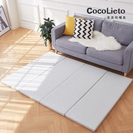 [Lieto_Baby] Lieto FOR YOU Ambo Folding Baby Mat _ Gray _ Baby Safety Mat, Infant, Toddler Met, Life Waterproofing _ Made in KOREA