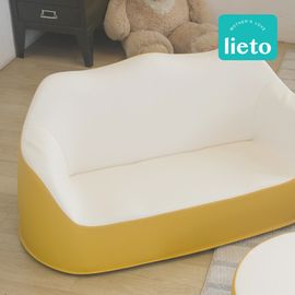 [Lieto_Baby] Coco Lieto Solid Two-Tone Baby Sofa for Two Kids, Kids Chair, Baby Couch for Kids_ Toddler Chair _ Made in KOREA
