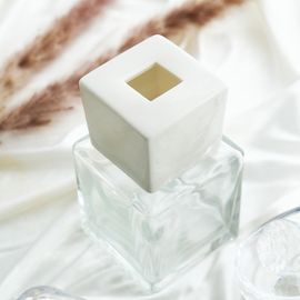 [It`s My Flower] Diffuser Container Ceramic Square glass bottle, Air Freshener