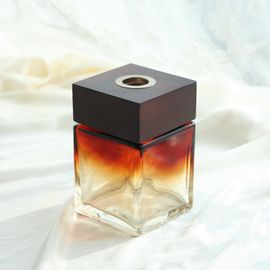[It`s My Flower] Diffuser Container Wood Square glass bottle, Air Freshener