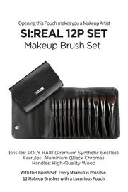 [FLALIA] SI:REAL Makeup Brush Set 12 pieces _ Made in KOREA