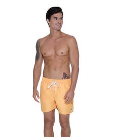  69SLAM Men's Band Boardshort – Water-Repellent Surf Shorts – Orange – SEBPLN-OR