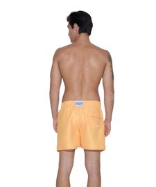  69SLAM Men's Band Boardshort – Water-Repellent Surf Shorts – Orange – SEBPLN-OR